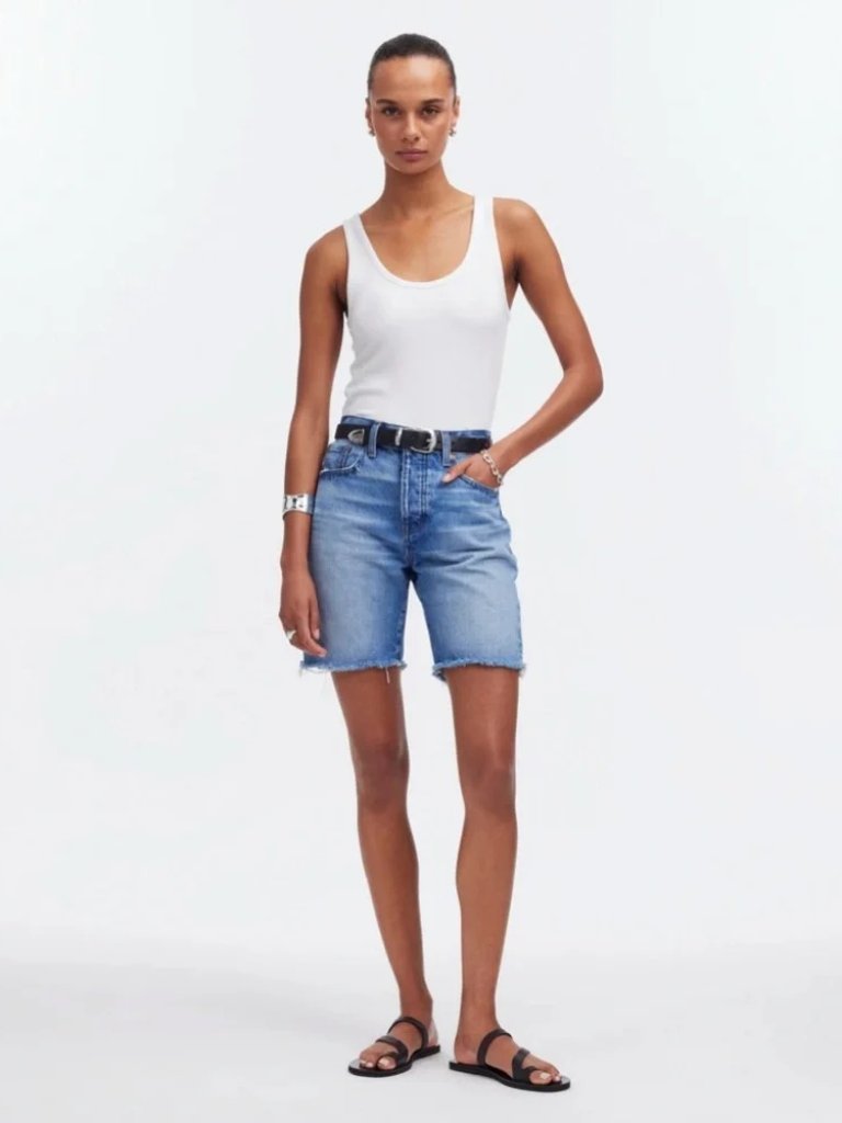 Nwot Madewell Long Denim Shorts Size- 32
